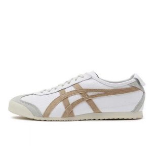 新款 Asics Onitsuka Tiger Mexico 66 鬼冢虎 男女休閒鞋 白棕