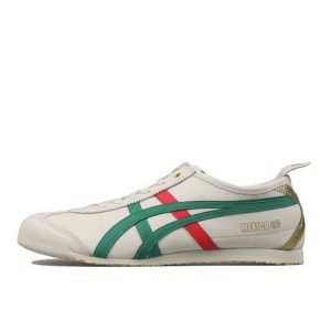 瘋狂搶購 Asics Onitsuka Tiger Mexico 66 鬼冢虎 男女休閒鞋 白綠色