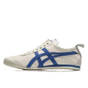 超熱賣 Asics Onitsuka Tiger 鬼冢虎 Mexico 66 Slip-on 一腳蹬休閒鞋 男女同款 藍白