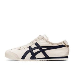 超值人氣 Asics Tiger Mexico 66 懶人休閒鞋 鬼冢虎 男女同款 米色
