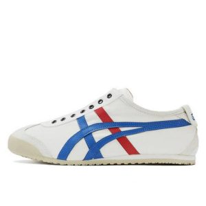 『超值人氣』Asics Onitsuka Tiger 鬼冢虎帆布 休閒鞋 男女同款 白紅藍