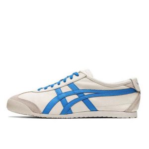 超級人氣 Asics Onitsuka Tiger Mexico 66 鬼冢虎 男女休閒鞋 乳白藍