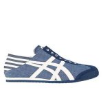2023熱銷 Asics Onitsuka Tiger 鬼冢虎 Mexico 66 Slip-on 休閒鞋 男女同款 深藍