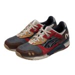 ✨熱銷✨ Evisu x Asics Gel-Lyte 3 減震耐磨透氣 低幫運動休閒鞋 男女同款 紅褐色