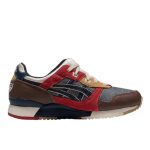 ✨熱銷✨ Evisu x Asics Gel-Lyte 3 減震耐磨透氣 低幫運動休閒鞋 男女同款 紅褐色