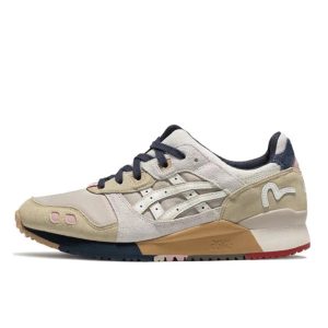 Evisu x Asics Gel-Lyte 3系列 男女休閒鞋 減震耐磨 運動跑步鞋 煙灰色