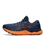 🌟時尚必備🌟 ASICS GEL-NIMBUS 24系列 亞瑟士男女 戶外跑鞋 舒適透氣 運動鞋 藍橙色