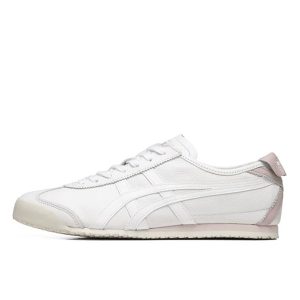 Onitsuka Tiger鬼冢虎 男女鞋Mexico 66一腳蹬帆布 懶人鞋 運動鞋休閑鞋 白紫