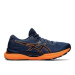 🌟時尚必備🌟 ASICS GEL-NIMBUS 24系列 亞瑟士男女 戶外跑鞋 舒適透氣 運動鞋 藍橙色