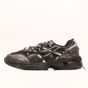 ASICS GEL-1090男女老爹鞋運動鞋透氣休閒鞋百搭舒適跑鞋復古時尚運動鞋 黑棕