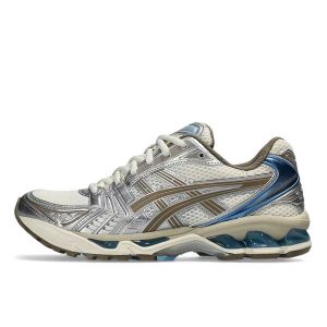 ✈滿2000免運✈ ASICS GEL-KAYANO 14 輕量緩震休閒運動跑步鞋 男女鞋 米銀