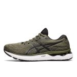 ASICS亞瑟士 GEL-NIMBUS 24 男女健身戶外 運動鞋 舒適透氣 緩震跑鞋 橄欖綠