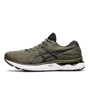 ASICS亞瑟士 GEL-NIMBUS 24 男女健身戶外 運動鞋 舒適透氣 緩震跑鞋 橄欖綠