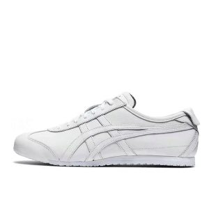 Onitsuka Tiger 鬼冢虎 Mexico 66 懶人鞋一腳蹬 輕便舒適 男女休閒鞋 全白