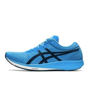 💎滿2000免運💎 ASICS METARACER系列 男子競速 碳板低筒 網面舒適跑步鞋 藍色